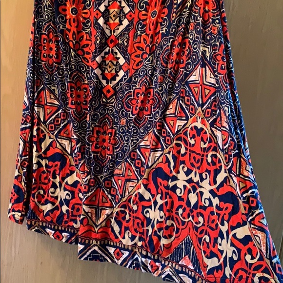 NEW! Sleeveless Patterned Dress w/ Mock Neck - Picture 6 of 6